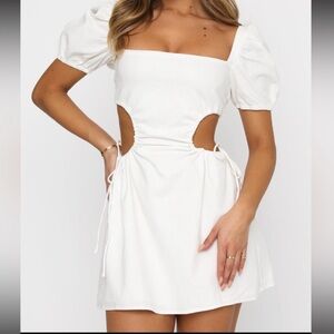 White fox different girl white mini dress